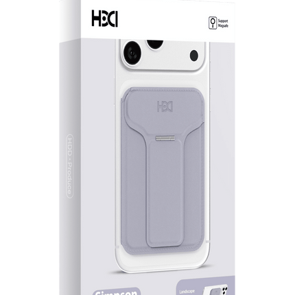 HS-021 Stand Özellikli MagSafe Cüzdan - Lila 4