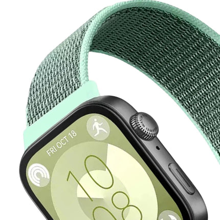 Huawei Fit 4 Hasırlı Cırtcırtlı Kordon - Turkuaz 2
