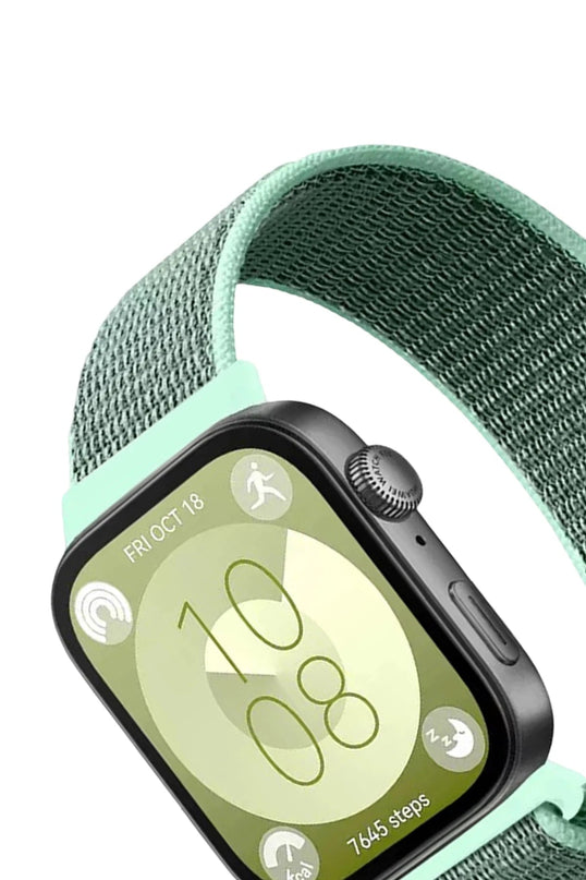 Huawei Fit 4 Hasırlı Cırtcırtlı Kordon - Turkuaz 2