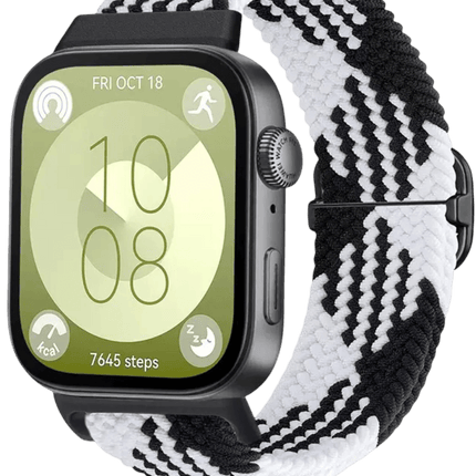 Huawei Fit 4 Star Kordon - Siyah-Beyaz