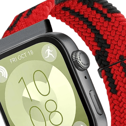 Huawei Fit 4 Star Kordon - Kırmızı-Siyah 2