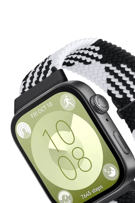 Huawei Fit 4 Star Kordon - Siyah-Beyaz 2