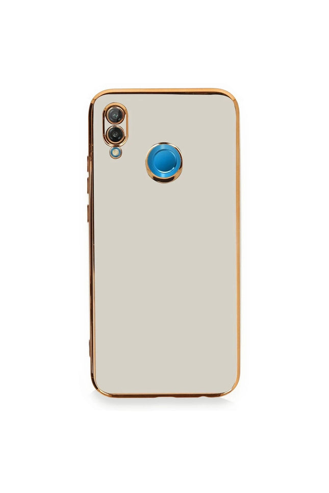 Huawei P20 Lite Volet Silikon Kılıf - Beyaz