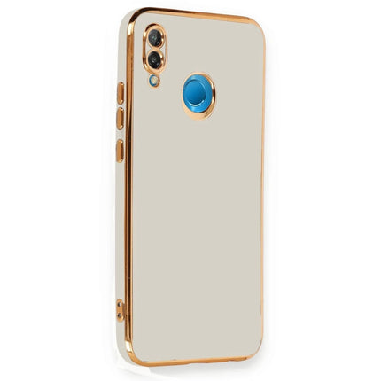 Huawei P20 Lite Volet Silikon Kılıf - Beyaz 2