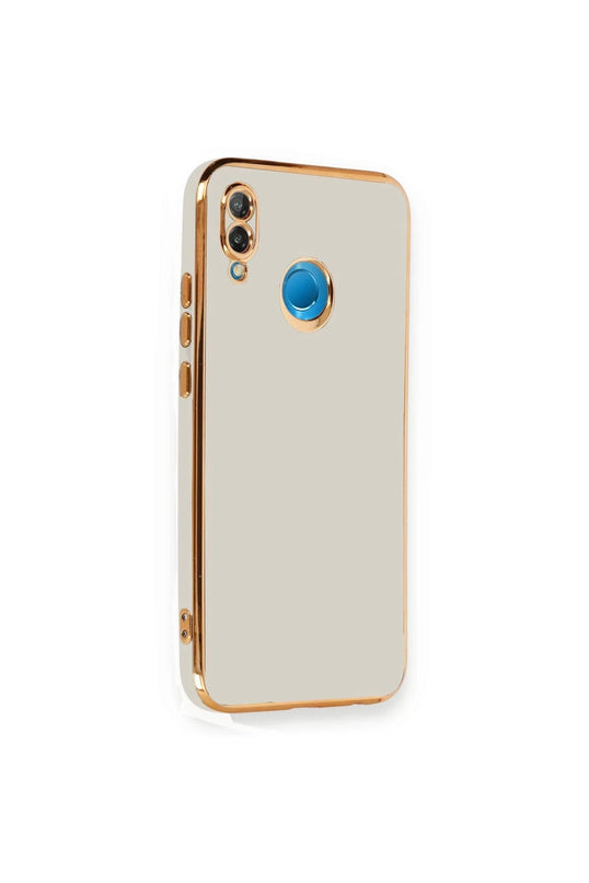Huawei P20 Lite Volet Silikon Kılıf - Beyaz 2