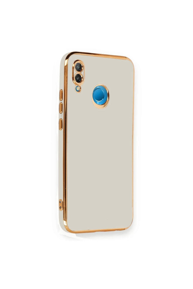 Huawei P20 Lite Volet Silikon Kılıf - Beyaz 2