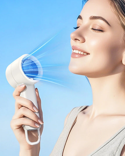 HX63 Fashion Dijital Göstergeli Yüksek Hızlı El Tipi ve Masaüstü Soğutucu Fan 5