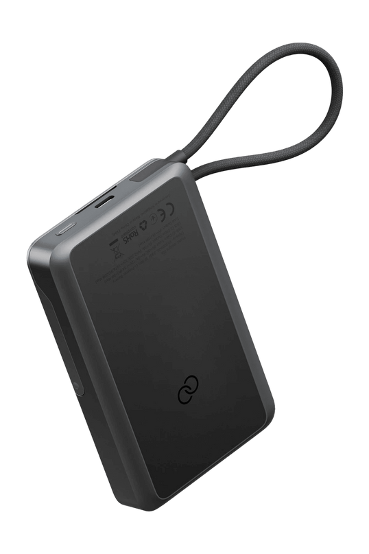 Integra 20s Dijital Göstergeli 10.000 mAh 20W Type-C Dahili Kablolu Manyetik Kickstand Destekli Semi Solid State Powerbank 3