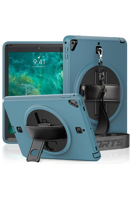 iPad 5 Air 9.7 Strap-C Otterbox Tablet Kapak Kılıf - Mavi