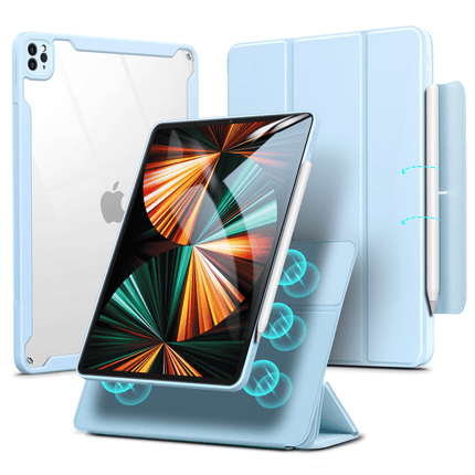 iPad Pro 11 (2021) Rebound Hybrid 360 Manyetik Tablet Kılıfı - Açık Mavi