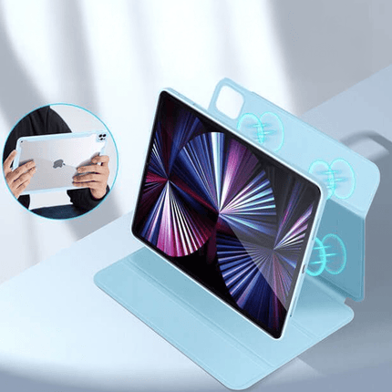 iPad Pro 11 (2021) Rebound Hybrid 360 Manyetik Tablet Kılıfı - Açık Mavi 3