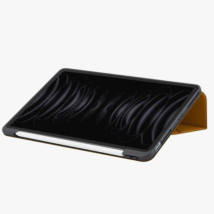 iPad Pro 11 (2022) Ryze Standlı Katlanabilir Tablet Kapak Kılıf - Sarı 5