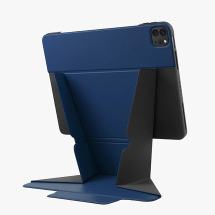 iPad Pro 11 (2022) Ryze Standlı Katlanabilir Tablet Kapak Kılıf - Lacivert 5