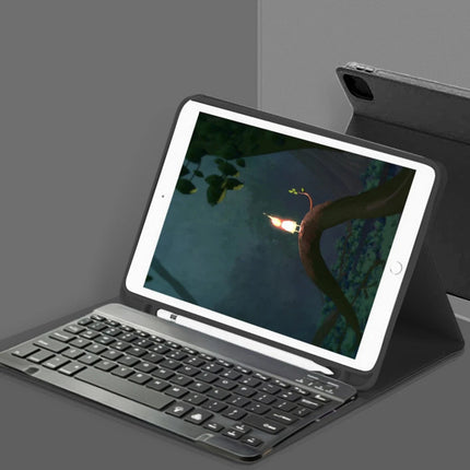 iPad Pro 12.9 (2024) Kılıf KC01 Smart Klavyeli Tablet Kılıfı - Siyah