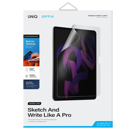 iPad Pro 13 (2024) Optix Paper Sketch Tablet Nano Koruyucu 5