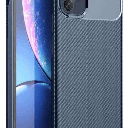 iPhone 11 Auto Focus Karbon Kapak Kılıf - Lacivert
