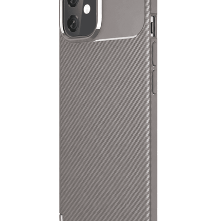 iPhone 11 Auto Focus Karbon Kapak Kılıf - Gri 2