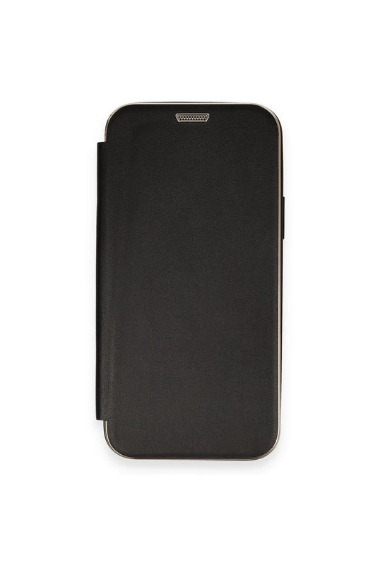 iPhone 12 Dolpin Kapaklı Kılıf - Siyah 2