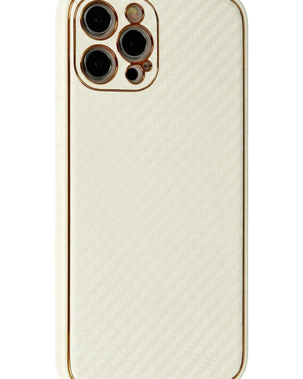 iPhone 12 Pro Max Coco Karbon Silikon Kılıf - Beyaz 2