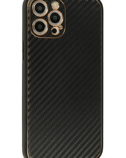 iPhone 12 Pro Max Coco Karbon Silikon Kılıf - Siyah 2