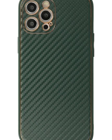 iPhone 12 Pro Max Coco Karbon Silikon Kılıf - Yeşil
