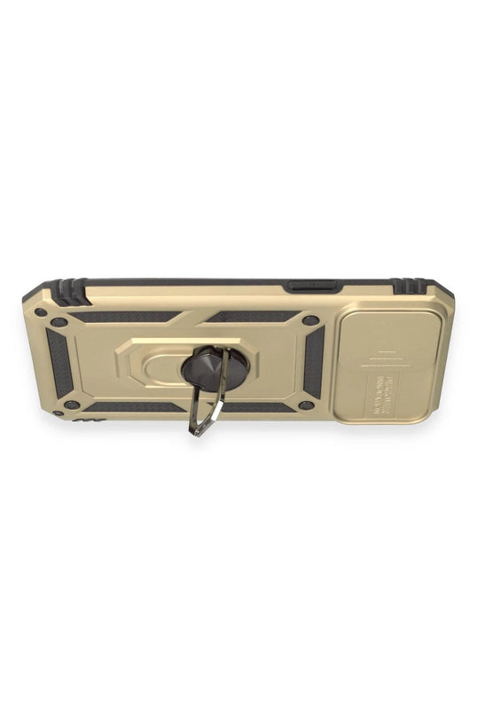 iPhone 12 Pro Max Pars Lens Yüzüklü Silikon Kılıf - Gold 3