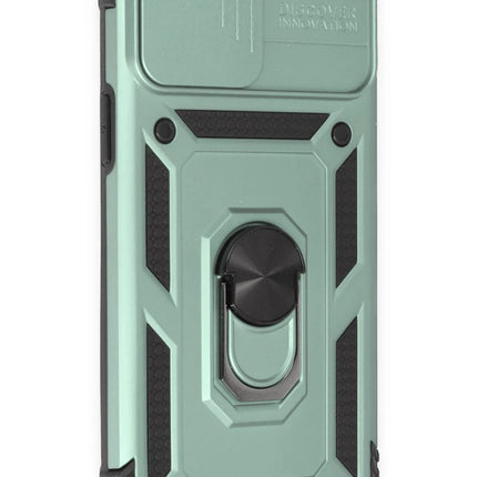 iPhone 12 Pro Max Pars Lens Yüzüklü Silikon Kılıf - Yeşil 2