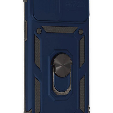 iPhone 12 Pro Max Pars Lens Yüzüklü Silikon Kılıf - Lacivert 2