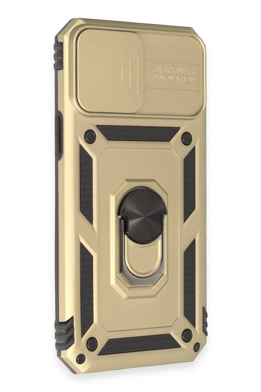 iPhone 12 Pro Max Pars Lens Yüzüklü Silikon Kılıf - Gold 2