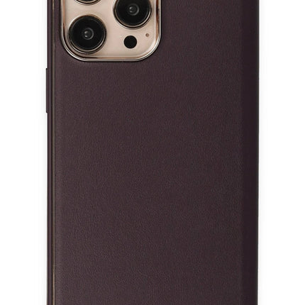 iPhone 13 Pro Dolpin Kapaklı Kılıf - Derin Mor 3