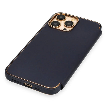 iPhone 13 Pro Dolpin Kapaklı Kılıf - Lacivert 6
