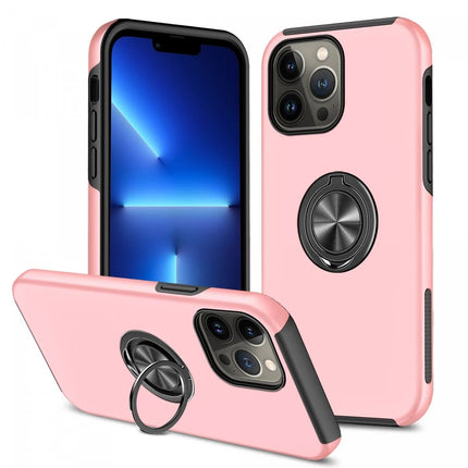iPhone 13 Pro Elit Yüzüklü Kapak Kılıf - Pembe