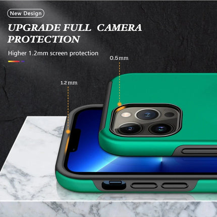 iPhone 13 Pro Elit Yüzüklü Kapak Kılıf - Yeşil 7