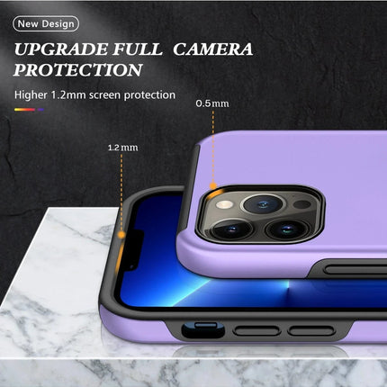 iPhone 13 Pro Elit Yüzüklü Kapak Kılıf - Mor 7