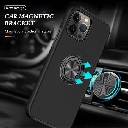 iPhone 13 Pro Elit Yüzüklü Kapak Kılıf - Siyah 5