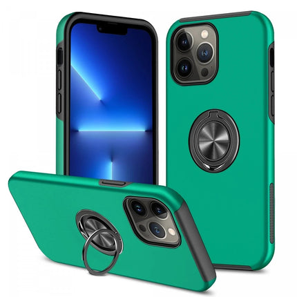 iPhone 13 Pro Elit Yüzüklü Kapak Kılıf - Yeşil