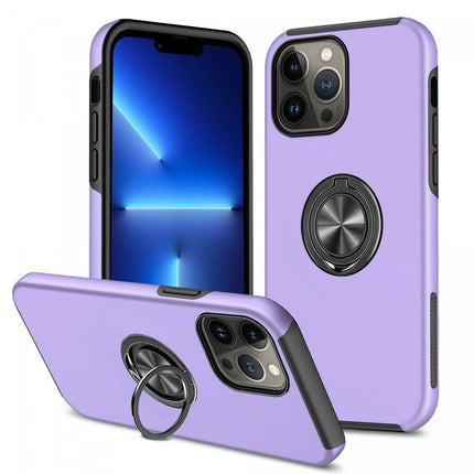 iPhone 13 Pro Elit Yüzüklü Kapak Kılıf - Mor