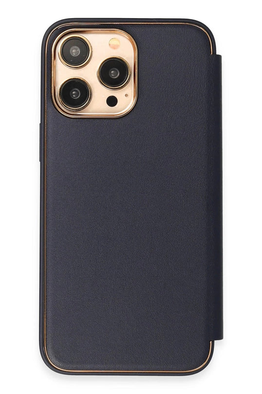 iPhone 13 Pro Max Dolpin Kapaklı Kılıf - Lacivert 3