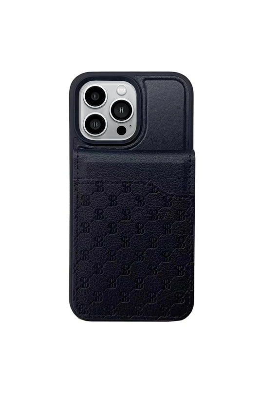 iPhone 13 Pro Max Timothy Cüzdanlı Standlı Kapak Kılıf - Siyah