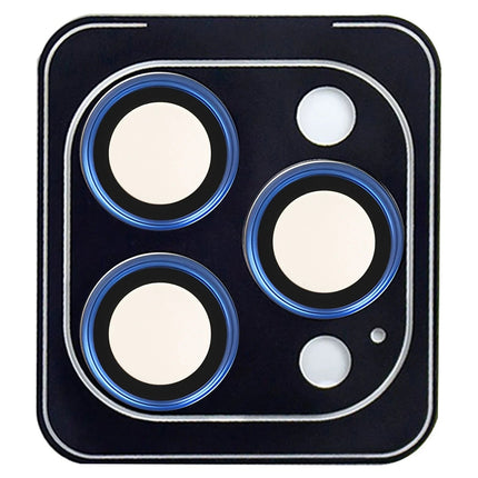 iPhone 13 Pro Max Titanium Alloy AR Kamera Lens Koruyucu - Mavi