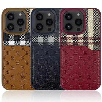 iPhone 13 Pro Plaid Kartvizitli Kapak Kılıf - Siyah 2