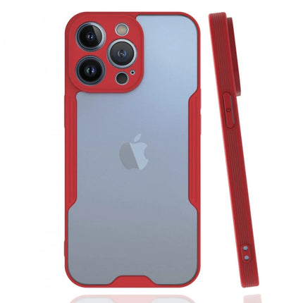 iPhone 13 Pro Platin Silikon Kılıf - Kırmızı