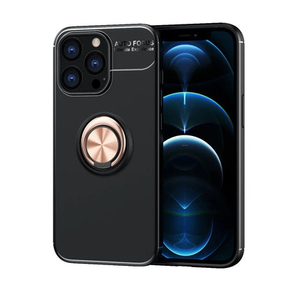 iPhone 13 Pro Range Yüzüklü Silikon Kılıf - Siyah 3