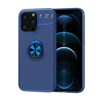 iPhone 13 Pro Range Yüzüklü Silikon Kılıf - Mavi