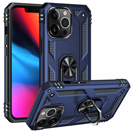 iPhone 13 Pro Sofya Yüzüklü Silikon Kapak Kılıf - Lacivert 2