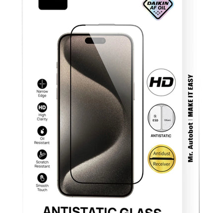 iPhone 14 2.5D Antistatik Silkscreen Cam Ekran Koruyucu 2