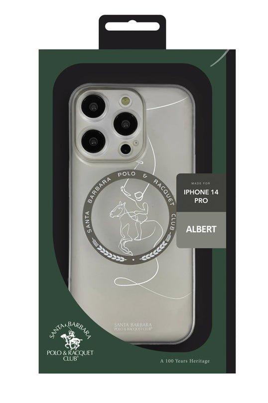 iPhone 14 Albert Magsafe Kapak Kılıf - Titan Gri 4
