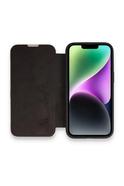 iPhone 14 Pro Dolpin Kapaklı Kılıf - Siyah