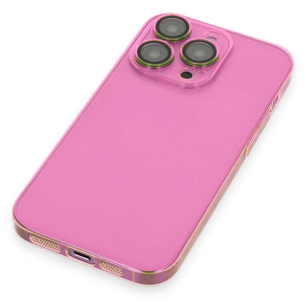 iPhone 14 Pro Max Armada Lensli Kapak Kılıf - Pembe 4
