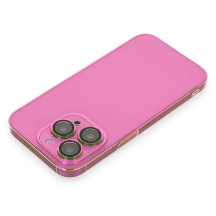 iPhone 14 Pro Max Armada Lensli Kapak Kılıf - Pembe 3